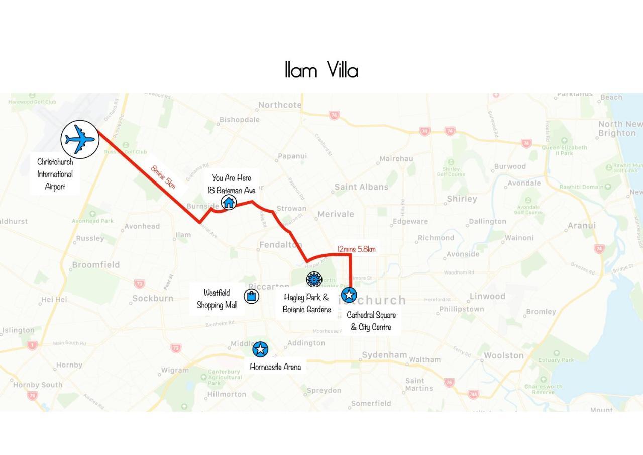 Ilam Villa - Christchurch Holiday Homes المظهر الخارجي الصورة